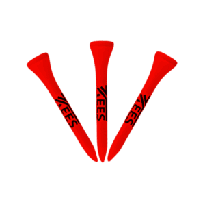 Premium Bambus Golftees - 54mm (Neon Rot)